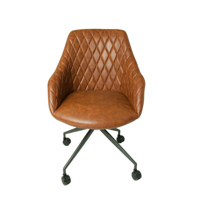 High Back Leather Bar Stool Swivel Leisure Lounge Bar Chair