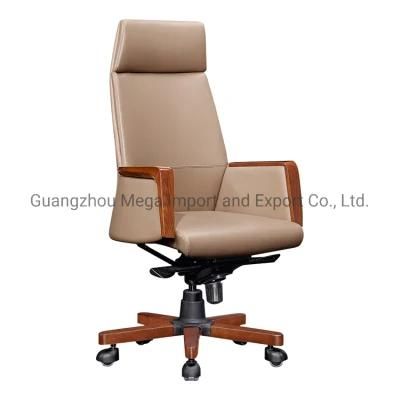 High Back Swivel Leather Executive Chair for Conference