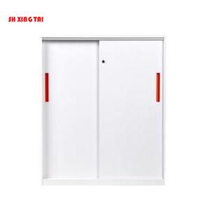 Modern Design Half-Height 3 Layers Sliding Door Steel Cabinet
