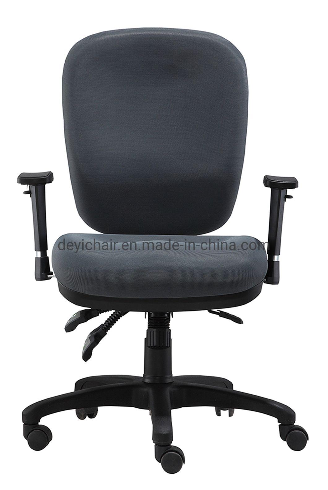 High Back Manager Office Chair with PU Height Available Armrest Without Headrest 350mm Nylon Base and Castors 3 Lever Heavy Duty Mechanism Chair