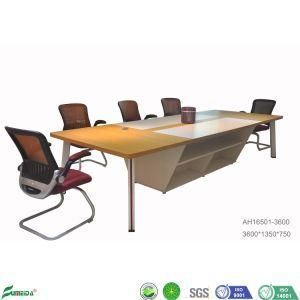 Factory Price High Quality 10 Person Modular Yellow Oak Conference Table for Meeting Room (AH16501-3600)