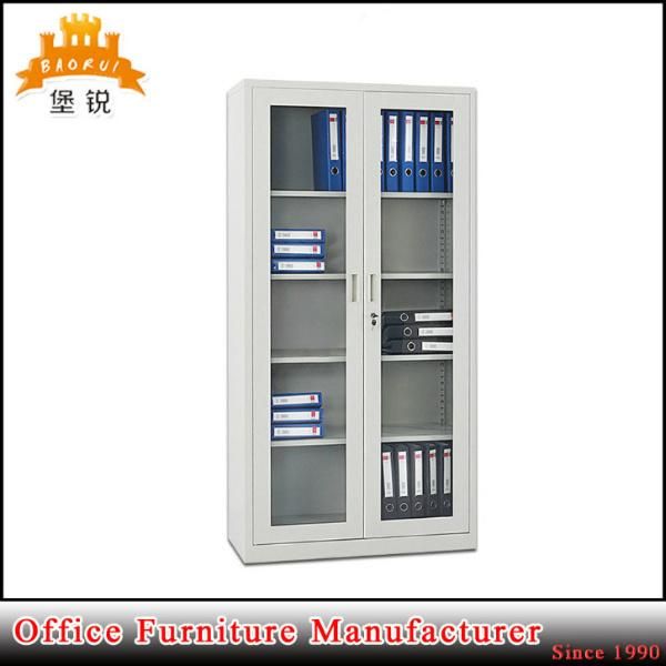 Fas-018 Best Selling Dental Iron Cupboard Metal Glass Laboratory Display Filing Cabinet