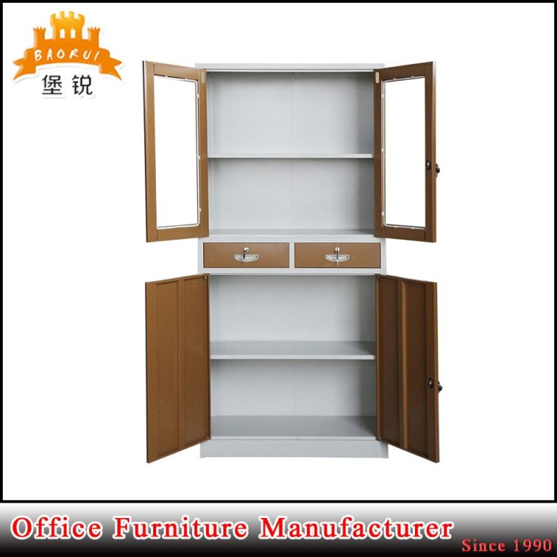 Swing Glass Door Office Steel Furniture Metal Filing Cabinet