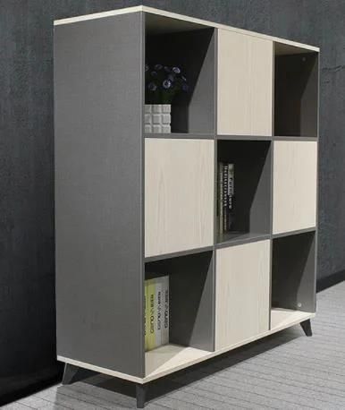 Home or Office Furniture Display Shelf Flexible Combination Modern European Style Movable Wood Bookcase