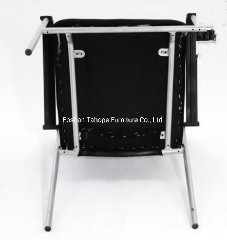 Training Room Office Conference Mesh Metal Frame Chair with Armrest