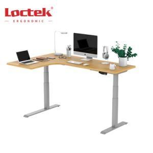 Loctek Et203dl Electric Corner L Shape Height Adjustable Standing Table