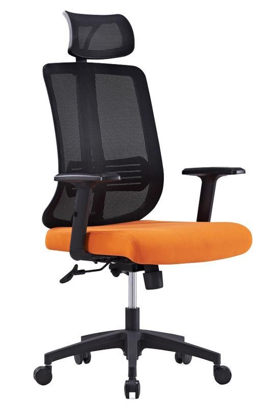 Luxury Senior Mesh Fabric Adjustable Handrest Swivel Executive Chair