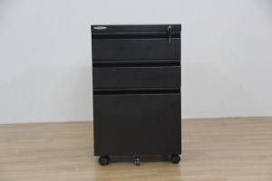 Modern Display Bedroom Use Mobile Storage Cabinet with 3 Drawers