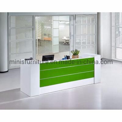 (M-RD601) Popular Green and White Salon Hotel Counter Table Hospital Office Front Desk