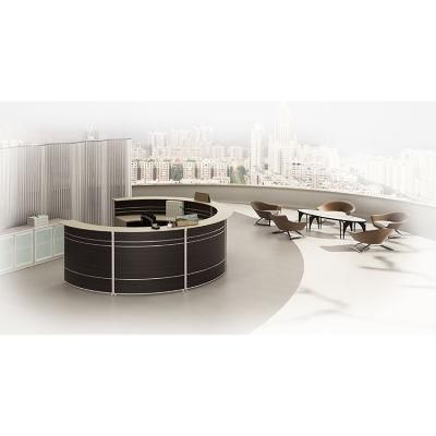 Wholesale Plywood Material European Style Modern One Person White Small Beauty Salon Reception Desk