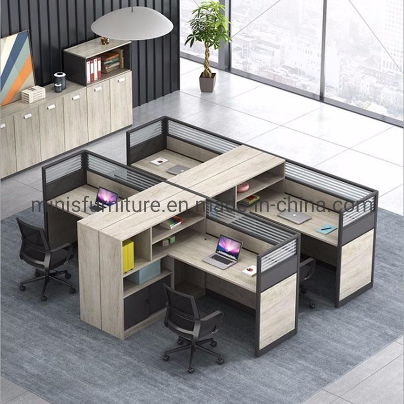 (M-WS206) Simple Office Desk Custom Made Staff Office Workstation