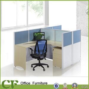 2 Seater Wood Office Cubical Modern Call Center Workstation