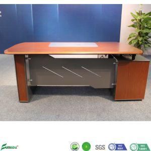 B1867 MDF Walnut Office Furniture Red Coffee Executive Manager Desk