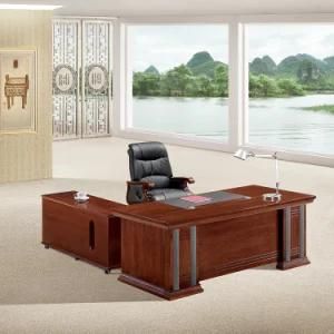 Office Room Wooden Material L Shaped Office Table Executive CEO Desk