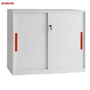 New Design Half-Height 2 Layers Sliding Door Steel Cabinet