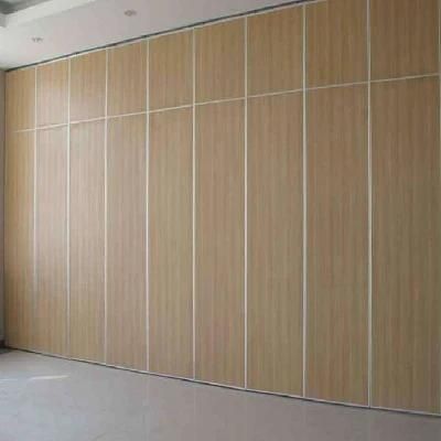 Conference Hall Soundproof Acoustic Partitions Wooden Folding Movable Walls for Office