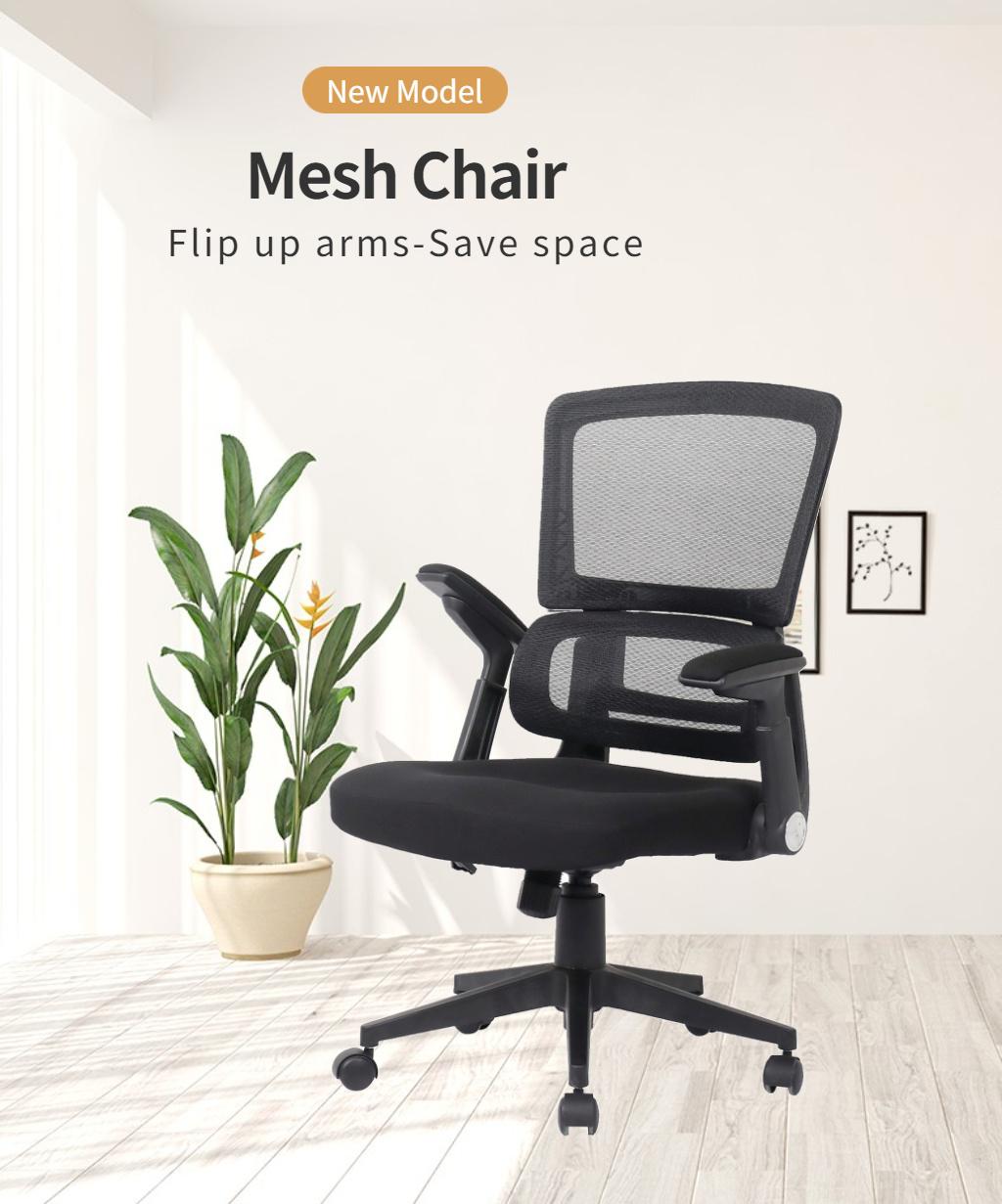 Ergonomic New Design Model Flip up Armrest Office Mesh Chair