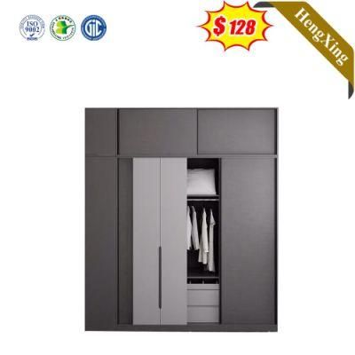 Light Grey Color Bedroom Home Hotel Furniture Storage Cabinet Sliding-Door Wardrobe