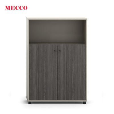 2 Doors Low Height File Cabinet with Openshelf