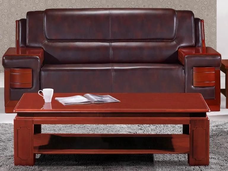 Factory Supply Chocolate Brown Comfortable Sofa PU Leather Furniture