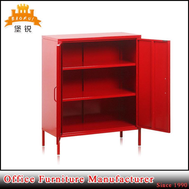 3 Layers TV Storage Metal Cabinet Office Cupboard
