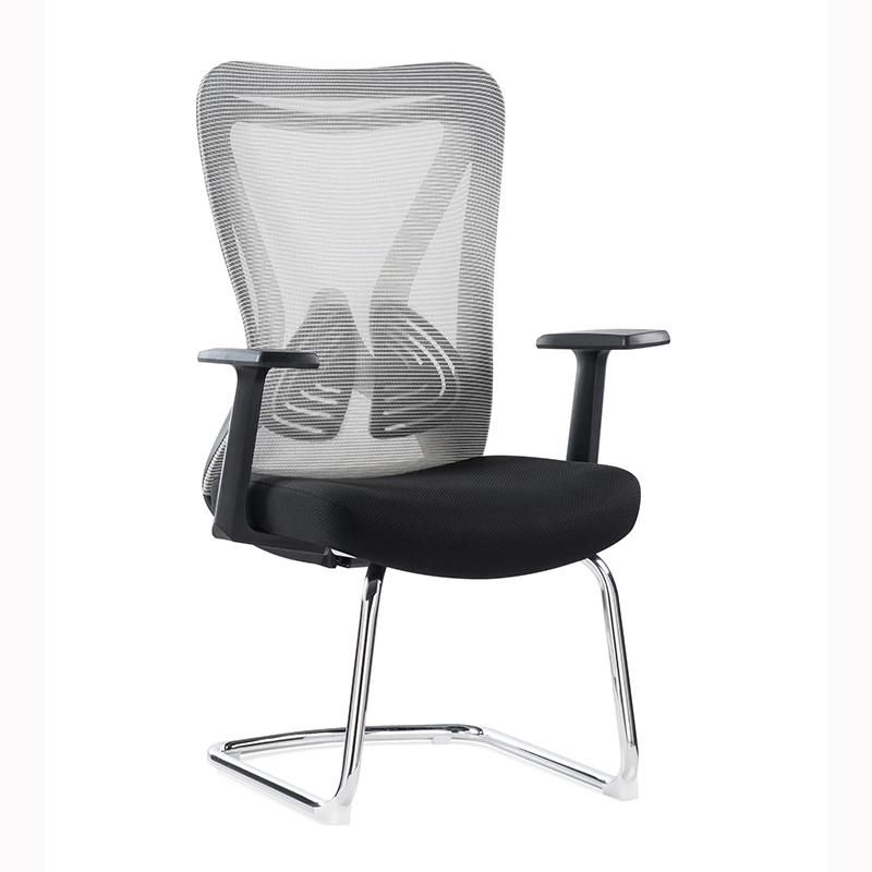 Ergonomic Comfortable Chair Mesh Executive Meeting Office Chair Without Wheels