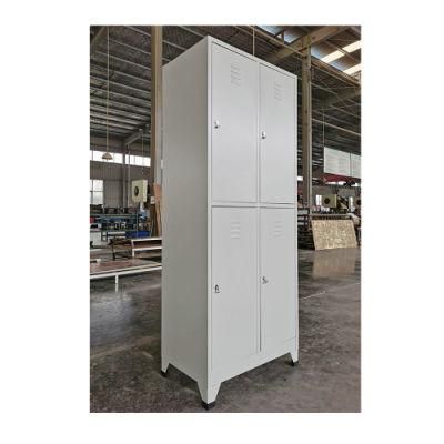 Fas-027 Metal Cabinet OEM Gym Office 4 Door Staff Clothing Cabinet Lockers for Changing Room