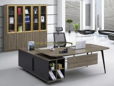 Curve Desktop Melamine Executive Office Furniture Manager Desk