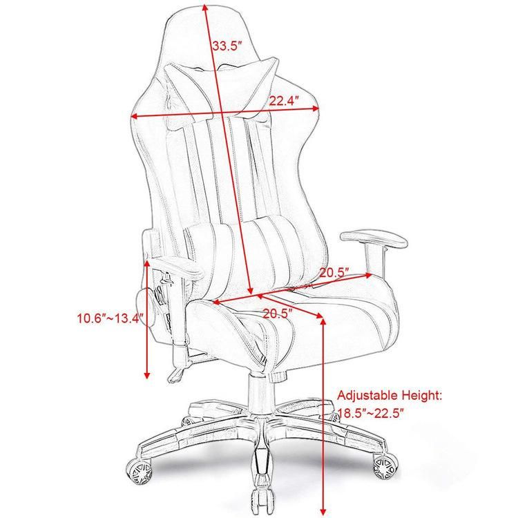 (SIMONA) Gaming Chair Racing Office Chair High Back Computer Desk Chair PU Leather Chair