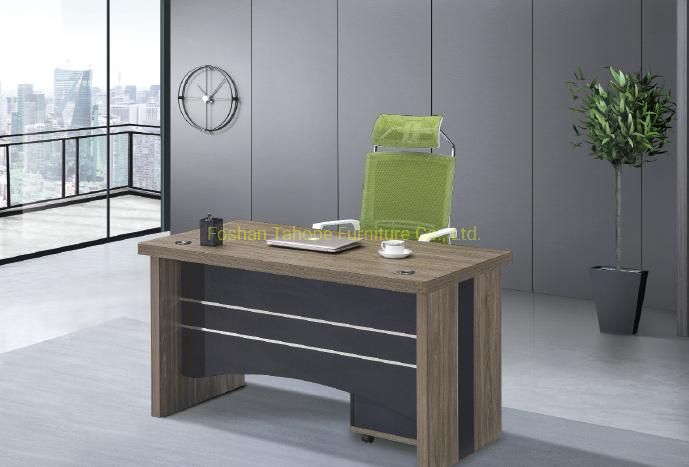 Staff Use Melamine Wooden Office Work Table with Pedestal