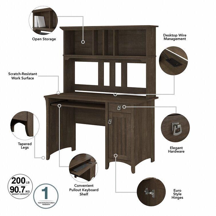 Nova Home Offcie Desk with Storage Shelves