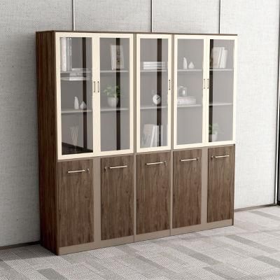 Modern Office Wooden MFC Document Storage Cabinet Locker