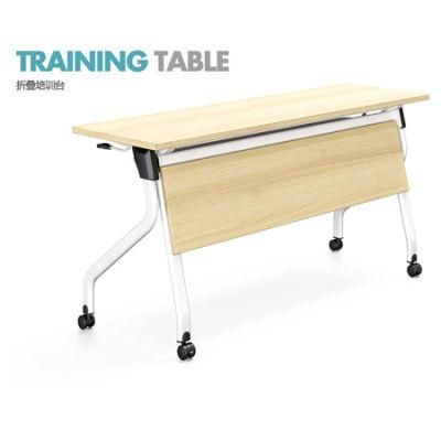 Fashion Office Furniture Modern Training Desk Metal Leg L-Shape School and Office Table