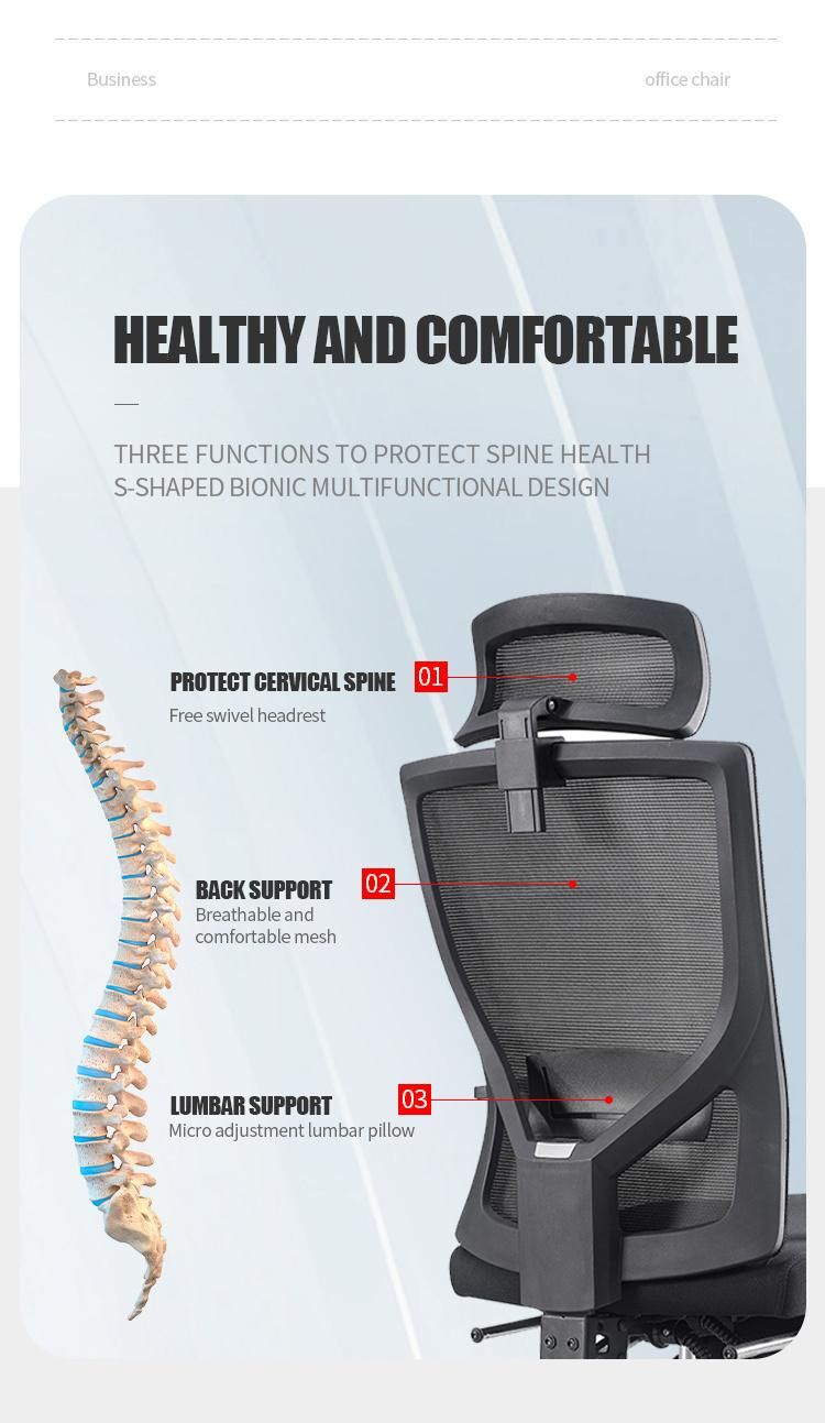 BIFMA Wholesale Project Mesh Swivel Home Office Furniture Computer Parts Folding Office Chairs with Footrest