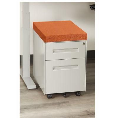 Office Furniture Flexibility File White Metal 2 Drawer Mobile Pedestal