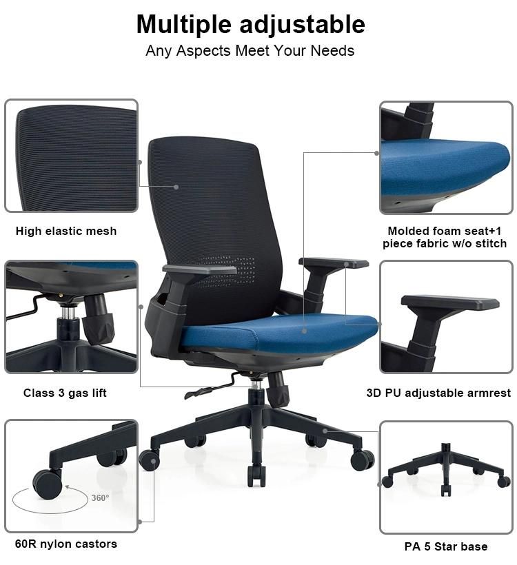 Hot Sale Swivel Chair Price Black MID-Back Mesh Office Chair Computer Desk Chair