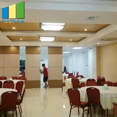 Thailand Soundproof Wood Folding Doors Movable Operable Wall Panels for Royal Palace