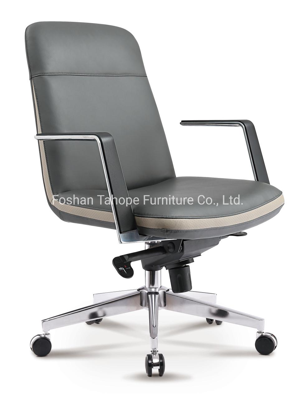 High Grade Leather Upholstery Modern Office Furniture Metal CEO Executive Swivel Chair