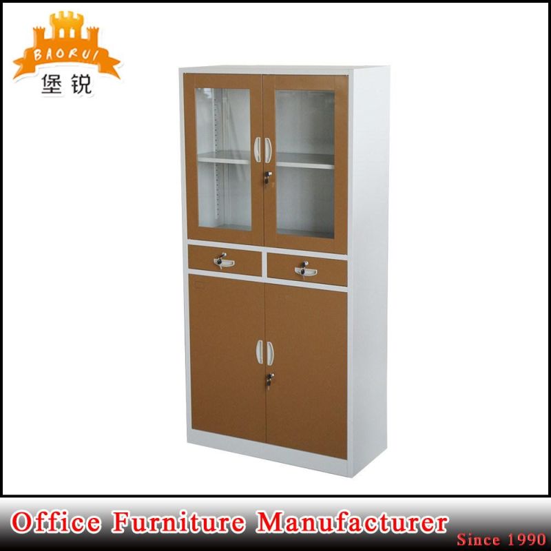 Swing Glass Door Office Steel Furniture Metal Filing Cabinet