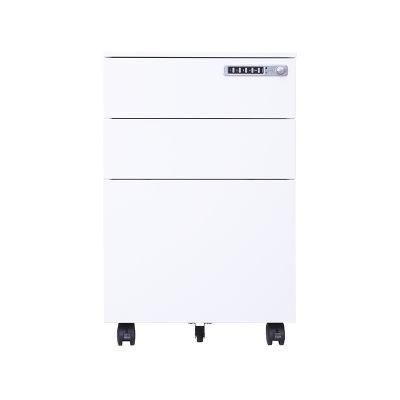 Steel File Cabinet Mobile Pedestal 3 Drawer with Code Lock