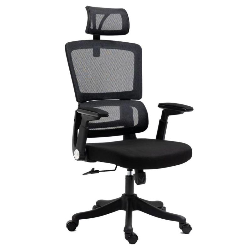 Ergonomic High Back Flip up Mesh Home Office Chair with Headrest