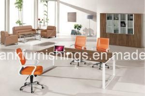 Metal Frame Chipboard Top Office Meeting Table