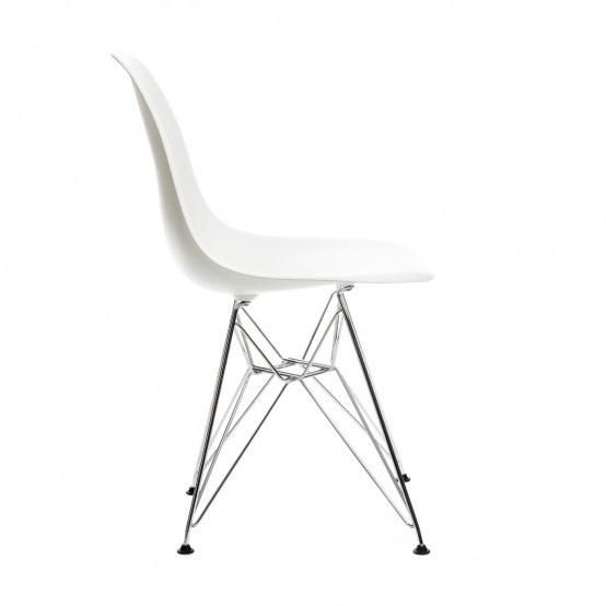 Factory Price Cross Back Plastic and Metal Chairs
