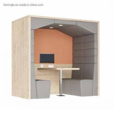 Wooden Type Open Pods for Privacy Meeting