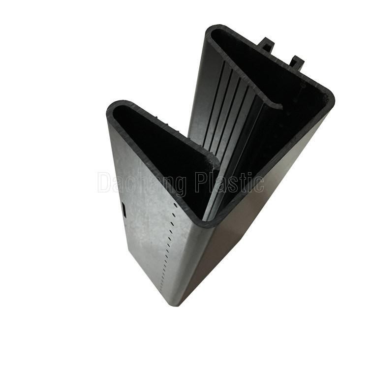 Black Armrest Plastic Extruded Profile