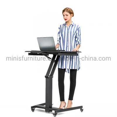 (M-OD1131) Small Computer Table Movable Adjustable Height Standing/Sitting Computer Desk