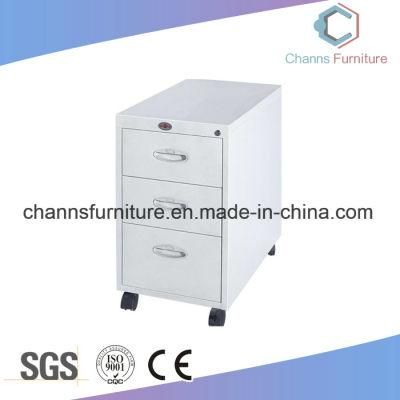 China Supplier 3 Drawer Classical Metal File Cabinet with Wheels