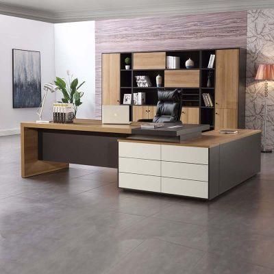 Modern Design Office Melamine Manager Boss CEO Executive Desk Table