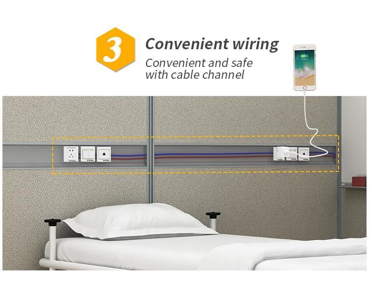 Hospital Folding Medical Curtain Hospital Bed Screen with Wheels