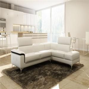 Chinese Style White Leather Lounge Sofa